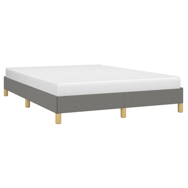 vidaXL Bettgestell ohne Matratze Dunkelgrau 160x200 cm Stoff