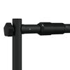 vidaXL Hintergrundstativ Schwarz 254x243 cm Stahl