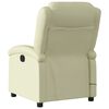 vidaXL Massagesessel Relaxsessel Echtleder Creme
