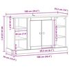 vidaXL Sideboard Altholz 100 x 35,5 x 60 cm Holzwerkstoff