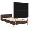 vidaXL Bettgestell mit Kopfteil Dunkelbraun 80 x 200 cm Stoff