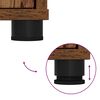 vidaXL Badezimmerm&ouml;bel-Set mit Schubladen 4 pcs Altholz Holzwerkstoff
