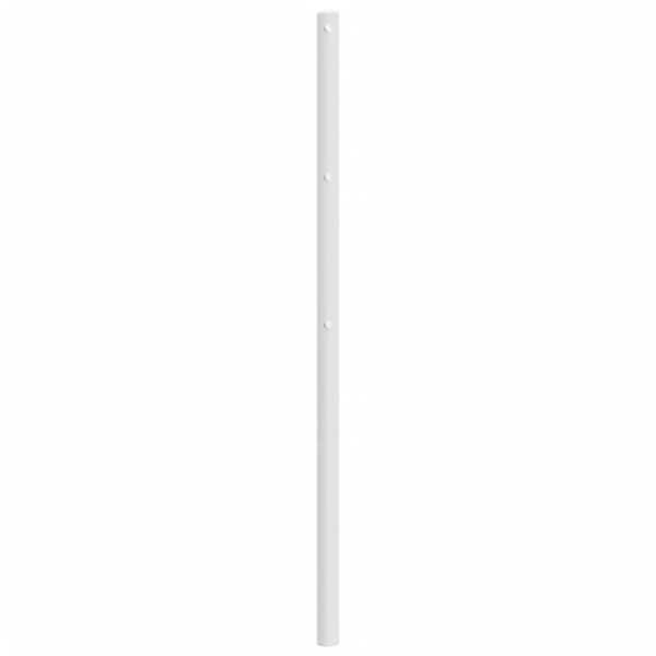 vidaXL Kopfteil Metall Wei&szlig; 120 cm