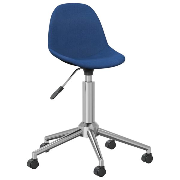 vidaXL B&uuml;rostuhl Drehbar Blau Stoff