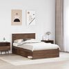 vidaXL Bettrahmen Braun Eichen-Optik 120 x 200 cm Massives Kiefernholz
