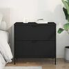 vidaXL Nachttisch Schwarz 63,5 x 36 x 61 cm Holzwerkstoff