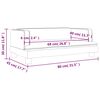 vidaXL Kindersofa Rosa 80x45x30 cm Samt