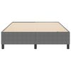 vidaXL Plattformbettgestell Hellgrau 140 x 190 cm Stoff