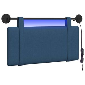 vidaXL H&auml;ngendes Kopfteil Blau Stoff