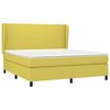 vidaXL Boxspringbett mit Matratze Gr&uuml;n 180x200 cm Stoff