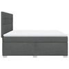 vidaXL Boxspringbett mit Matratze Dunkelgrau 180x200 cm Stoff