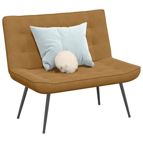 vidaXL Sitzbank Braun 110x74x84 cm Samt