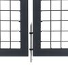 vidaXL Gartentor mit Pfosten Stahl 350 x 120 cm Anthrazit