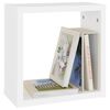 vidaXL W&uuml;rfelregale 2 Stk. Wei&szlig; und Sonoma-Eiche 30x15x30 cm