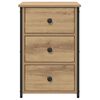vidaXL Nachttisch mit Schubladen 2 pcs Braun 40 x 36 x 60 cm