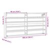 vidaXL Vitrinenschrank R&auml;uchereiche 100x8,5x50 cm Holzwerkstoff