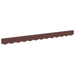 vidaXL Markisensch&uuml;rzen-Ersatz Braun gestreift 230 x 20 cm Polyester