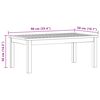 vidaXL Garten-Couchtisch 90x50x36 cm Massivholz Akazie