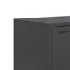 vidaXL TV-Schrank Schwarz 68,5x39x60,5 cm Stahl