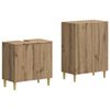 vidaXL 2-teiliges Badezimmer Schrank Set ARNHEM Artisan-Eiche