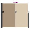 vidaXL Seitenmarkise Ausziehbar Taupe 180x600 cm