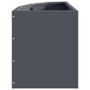 vidaXL Eckpflanzer Anthrazit 30 x 30 x 35 cm Stahl