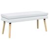 vidaXL Doppellagige Bank Wei&szlig; 110 x 40 x 47 cm Stoff