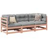 vidaXL 3-tlg. Garten-Sofagarnitur Massivholz Douglasie