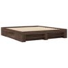 vidaXL Bettgestell ohne Matratze Braun Eichen-Optik 180x200 cm