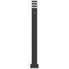 vidaXL Wegeleuchten mit Bewegungsmelder 3 Stk. Schwarz 110cm Aluminium