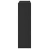 vidaXL Raumteiler Schwarz 100x33x115 cm Holzwerkstoff