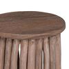 vidaXL Hocker Natur 30 x 30 x 45 cm Massivholz Teak