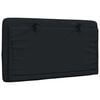vidaXL Kopfteil-Kissen Schwarz 90 cm Stoff