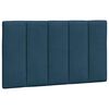 vidaXL Bett mit Matratze "Hanko" Blau 80x200 cm Samt