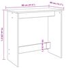 vidaXL Schreibtisch Grau Sonoma 80x40x75 cm Holzwerkstoff