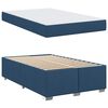 vidaXL Bettrahmen mit Matratze Blau 120 x 200 cm Stoff