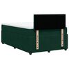 vidaXL Boxspringbett mit Matratze Dunkelgr&uuml;n 120x200 cm Samt