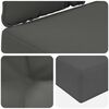 vidaXL Sofakissen f&uuml;r drau&szlig;en 2 pcs Anthrazit Polyester