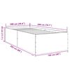 vidaXL Bettgestell R&auml;uchereiche 100x200 cm Holzwerkstoff