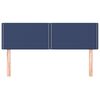 vidaXL Kopfteile Blau 144x5x78/88 cm Stoff