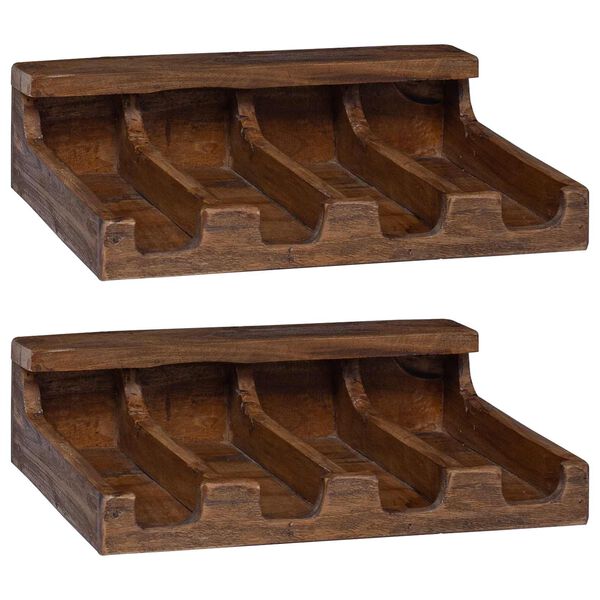 vidaXL Geh&auml;use Braun 36 x 30 x 10 cm Massives Mahagoni Holz