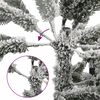 vidaXL K&uuml;nstlicher Weihnachtsbaum mit Schnee 300 LEDs 210 cm
