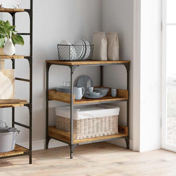 vidaXL K&uuml;chentrolley Altholz 60 x 41 x 80,5 cm Holzwerkstoff