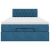 vidaXL Ottoman-Bett mit Matratze Dunkelblau 120x190 cm Samt