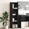 vidaXL B&uuml;cherregal Schwarz Eichen-Optik 40 x 30 x 152 cm Holzwerkstoff