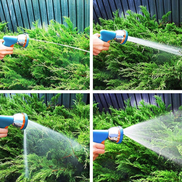 GR&Uuml;NTEK 8-tlg. Flexibler Gartenschlauch Set KING COBRA 22,5 m