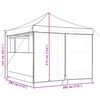 vidaXL Party-Zelt Braun 292 x 292 x 315 cm Oxford-Stoff