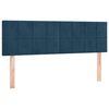 vidaXL Kopfteile Dunkelblau 144x5x78/88 cm Samt