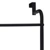 Bathroom Solutions T&uuml;r-Handtuchhalter Metall Schwarz