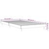 vidaXL Bettgestell ohne Matratze R&auml;uchereiche 90x190 cm Holzwerkstoff